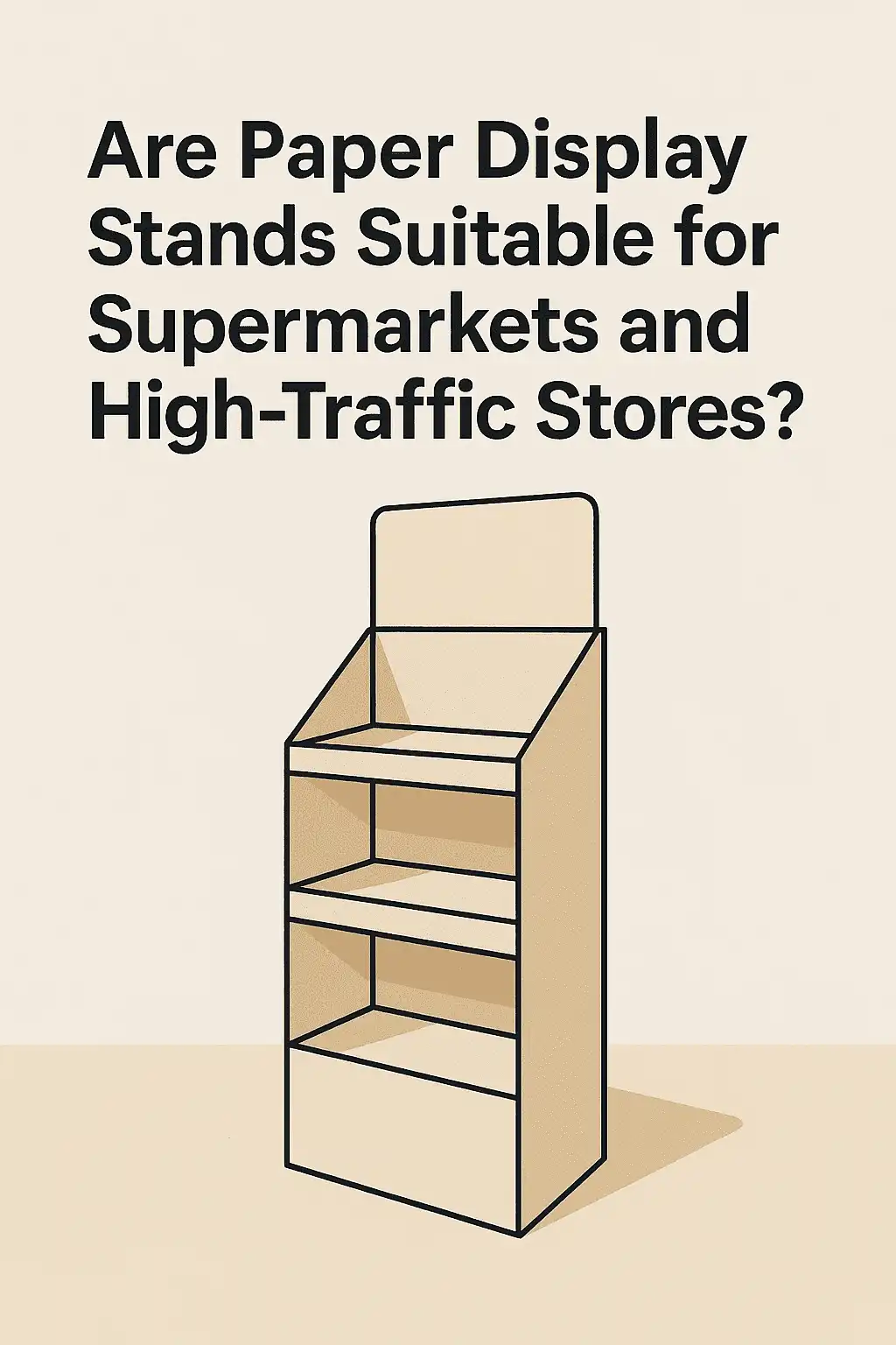 Are Paper Display Stands Suitable for Supermarkets and High-Traffic Stores?